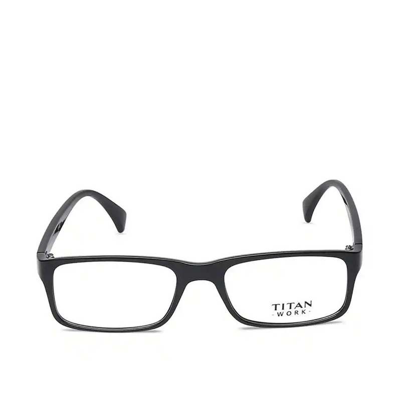 TITAN Black Rectangle Rimmed Eyeglasses E1391B1A1