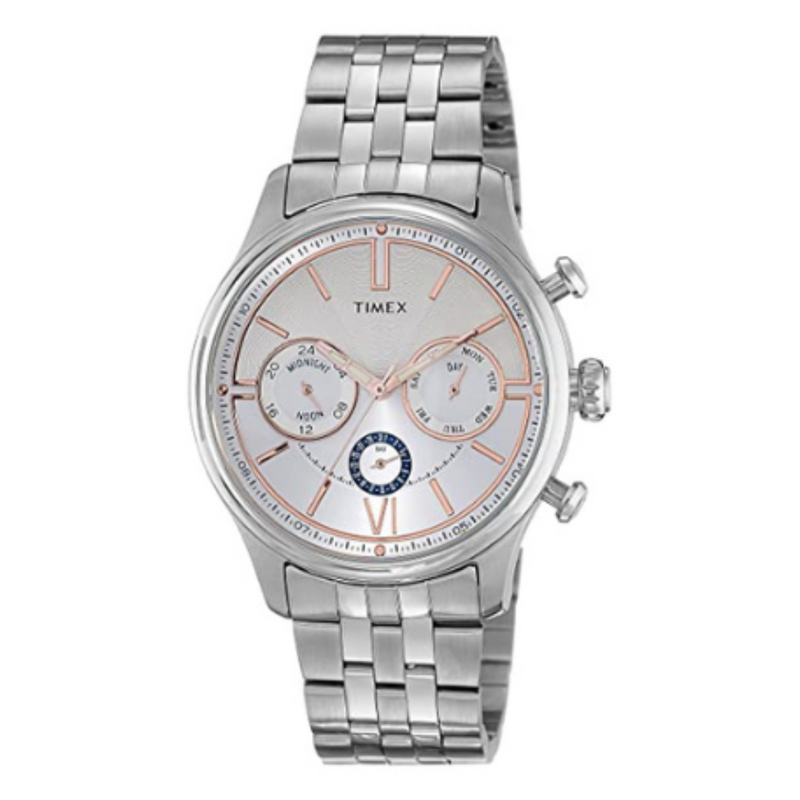 Timex Analog Silver Dial Men's Watch - TWEG15901 - KRISHNA WATCH COMPANY