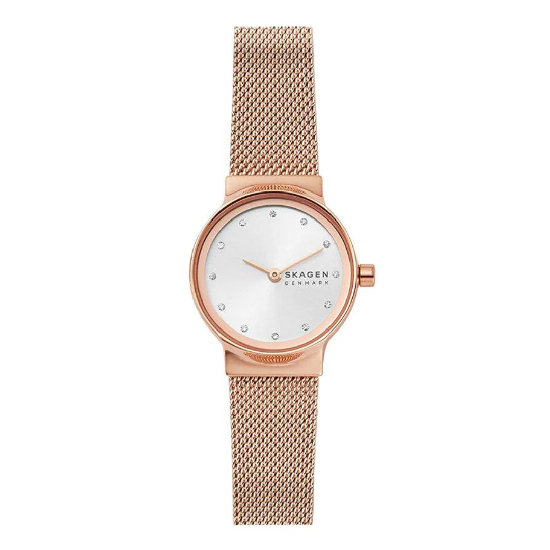 Freja Lille Rose Gold-Tone Steel Mesh Watch SKW2665 - KRISHNA WATCH COMPANY