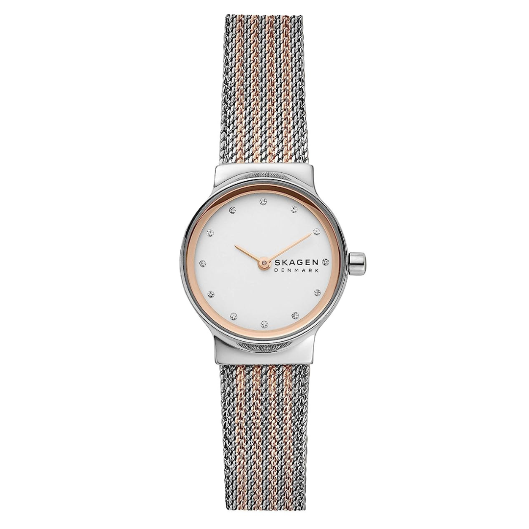 SKAGEN Freja Lille Two-Tone Steel Mesh Watch SKW2699 - KRISHNA WATCH COMPANY