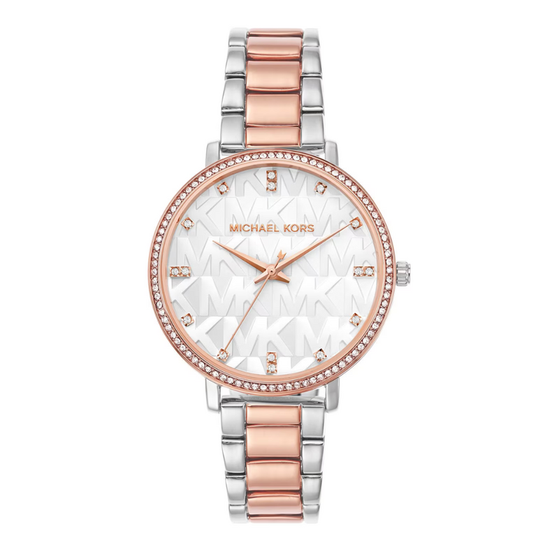 Michael Kors Pyper Two-Tone Embossed Logo Watch MK4667