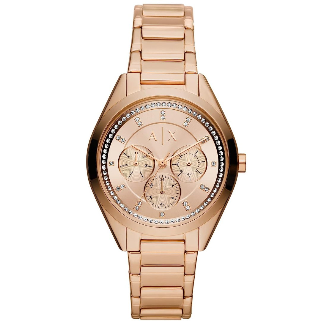 Armani exchange ladies watch best sale rose gold