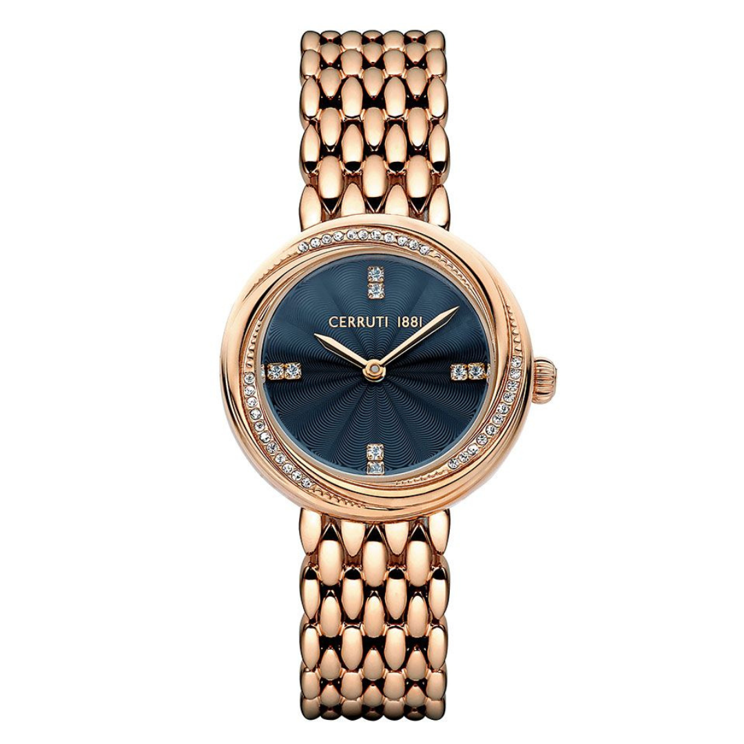Cerruti Women Reiti Round Black Watches CECIWLG2207002W