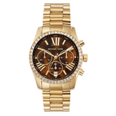Michael Kors Women Lexington Round Brown Watches - MK7276