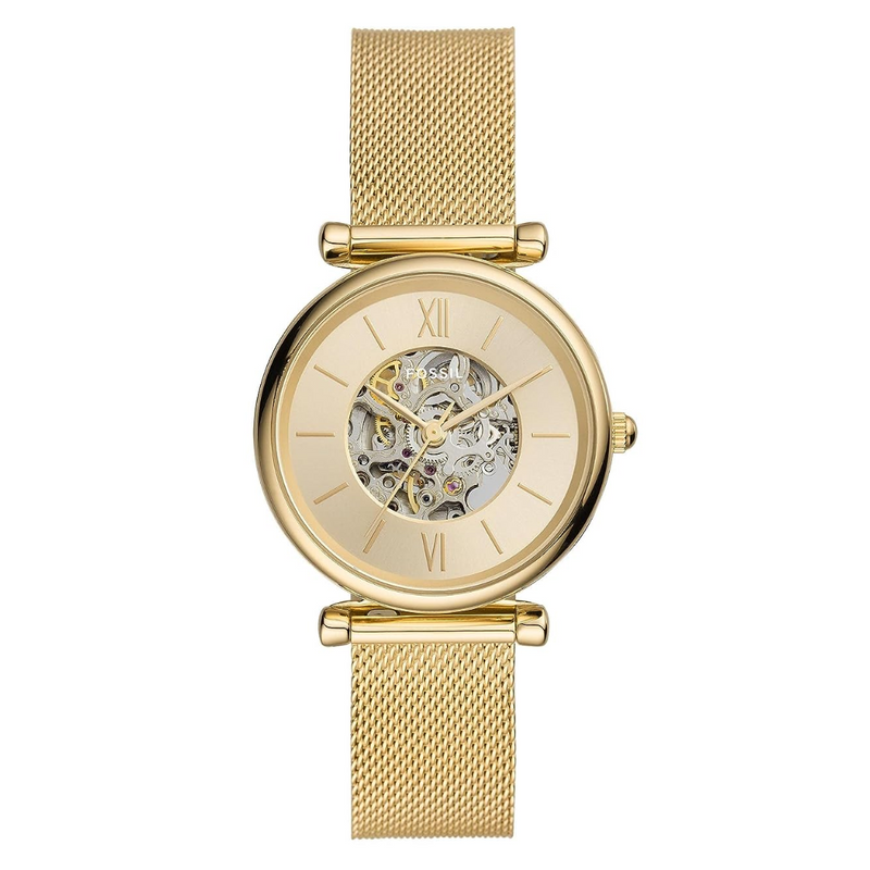 Fossil Carlie Analog Gold Dial Women's Watch - ME3250