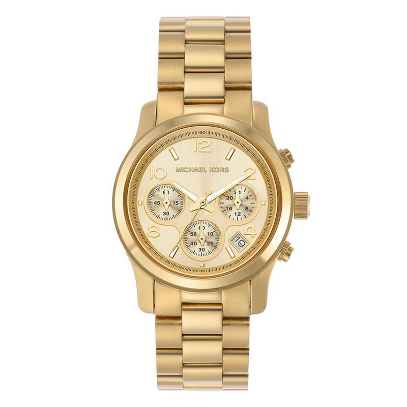 Michael kors Women Runway Round Gold Watches MK7323 - KRISHNA WATCH COMPANY