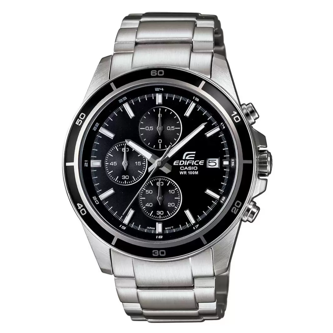 Casio Edifice Silver Chronograph - Men's Watch EFR-526D-1AVUDF - EX093 - KRISHNA WATCH COMPANY