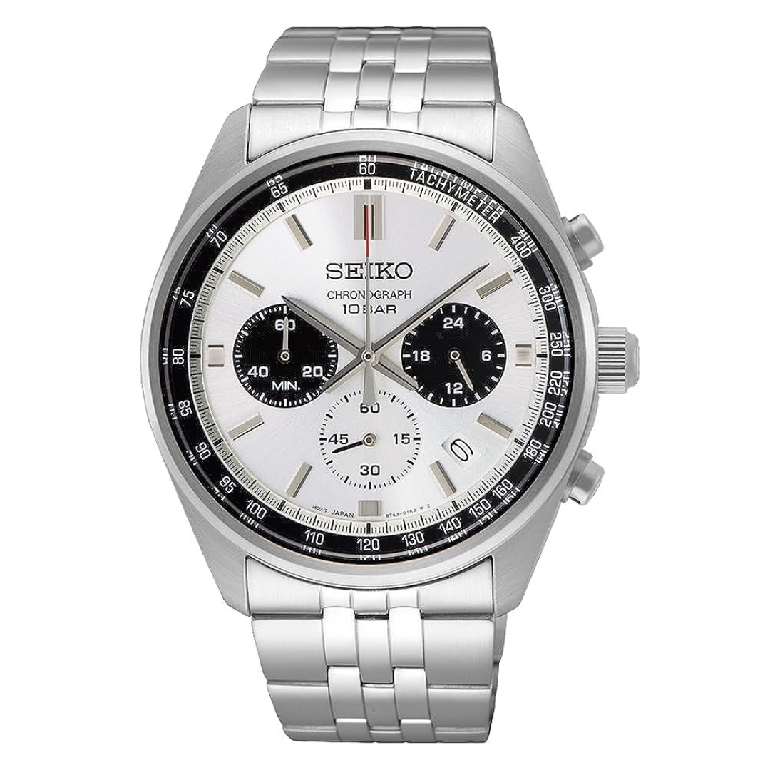Seiko Dress panda Chronograph Men's Watch SSB425P1