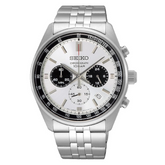 Seiko Dress panda Chronograph Men's Watch - SSB425P1
