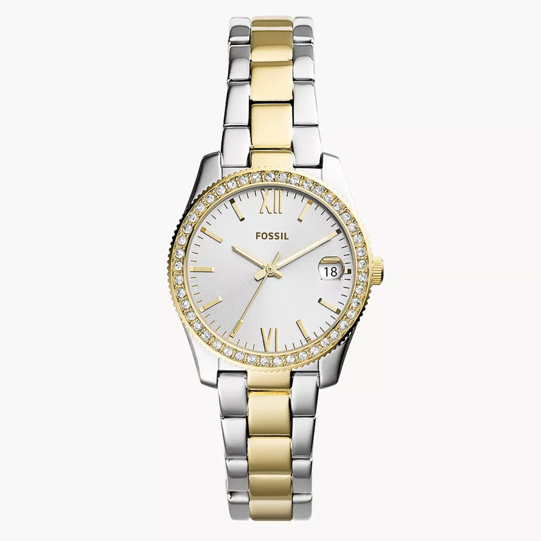 Scarlette Mini Three-Hand Date Two-Tone Stainless Steel Watch ES4319 - KRISHNA WATCH COMPANY