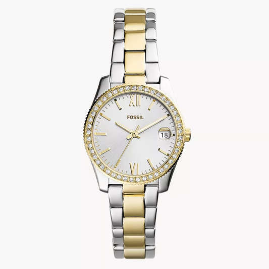 Scarlette Mini Three-Hand Date Two-Tone Stainless Steel Watch ES4319