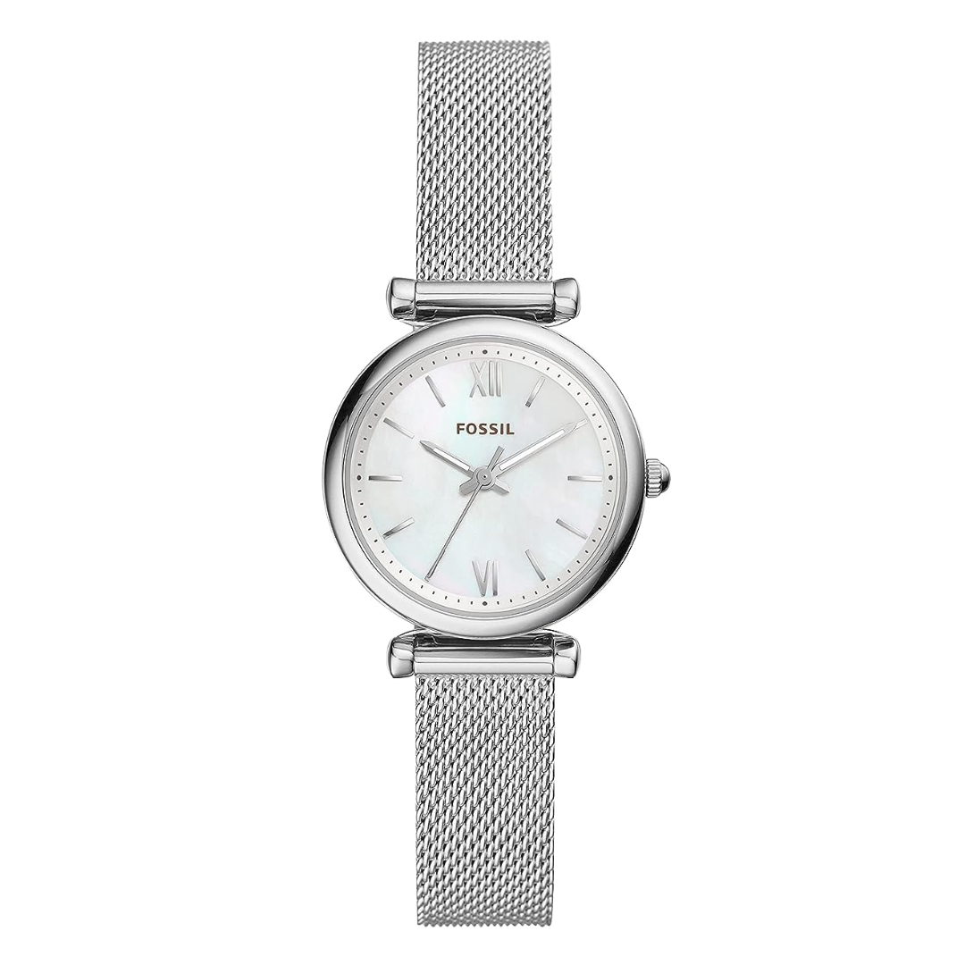 Fossil Carlie Analog White Dial Women's Watch - ES4432 - KRISHNA WATCH COMPANY