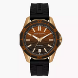 Armani Exchange Three-Hand Date Black Silicone Watch AX1954 - KRISHNA WATCH COMPANY