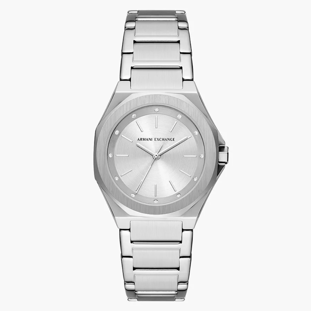 Armani Exchange Three-Hand Stainless Steel Watch - AX4606 - KRISHNA WATCH COMPANY