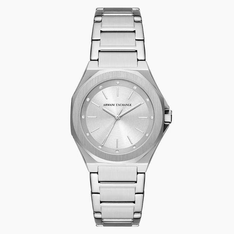 Armani Exchange Three-Hand Stainless Steel Watch - AX4606