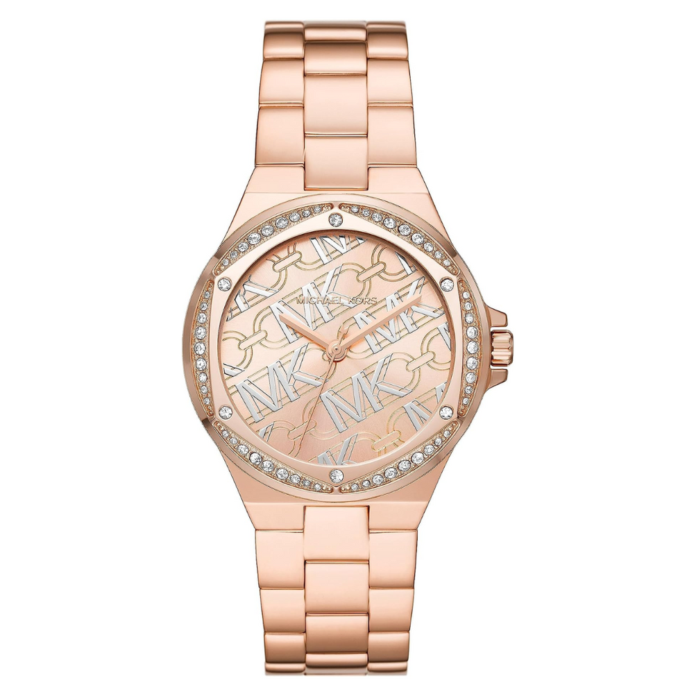 Lennox Three-Hand Rose Gold-Tone Stainless Steel Watch MK7405 - KRISHNA WATCH COMPANY
