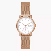 Kuppel Lille Two-Hand Sub-Second Rose Gold Stainless Steel Mesh Watch SKW3099