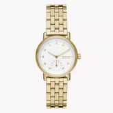 Kuppel Lille Two-Hand Sub-Second Gold Stainless Steel Mesh Watch SKW3102