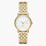 Kuppel Lille Two-Hand Sub-Second Gold Stainless Steel Mesh Watch SKW3102