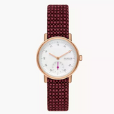 Kuppel Lille Two-Hand Sub-Second Pink Kvadrat Wool Watch SKW3104