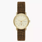Kuppel Lille Two-Hand Sub-Second Brown Kvadrat Wool Watch SKW3107