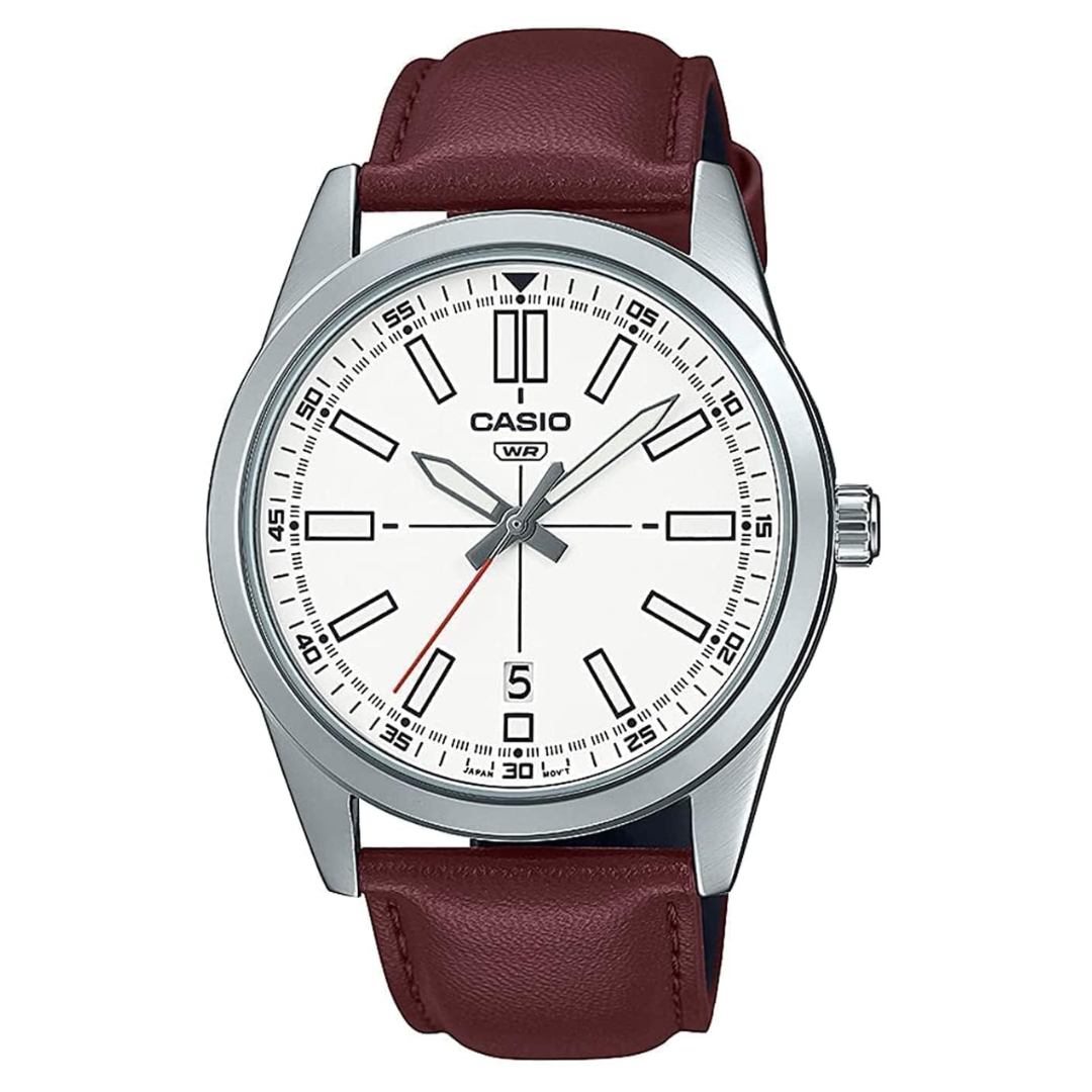 Casio Analog White Dial Men's Watch-MTP-VD02L-7EUDF -A1954 - KRISHNA WATCH COMPANY