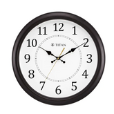 Titan Classic Brown Wall Clock with Silent Sweep Technology - 42.0 cm x 42.0 cm (Large) W0056PA02
