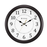 Titan Classic Brown Wall Clock with Silent Sweep Technology - 42.0 cm x 42.0 cm (Large) W0056PA02