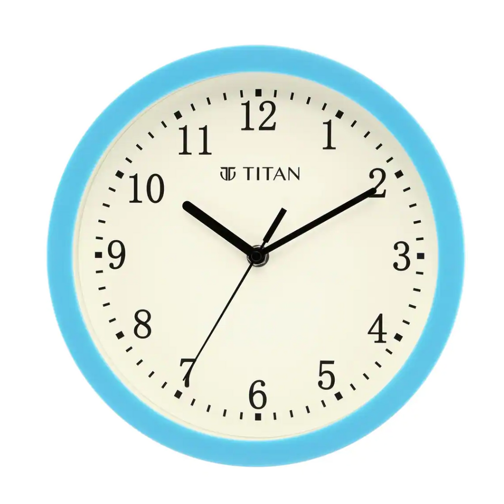 Titan Copy of Classic Brown Wall Clock with Silent Sweep Technology - 42.0 cm x 42.0 cm (Large) W0056PA02 - KRISHNA WATCH COMPANY