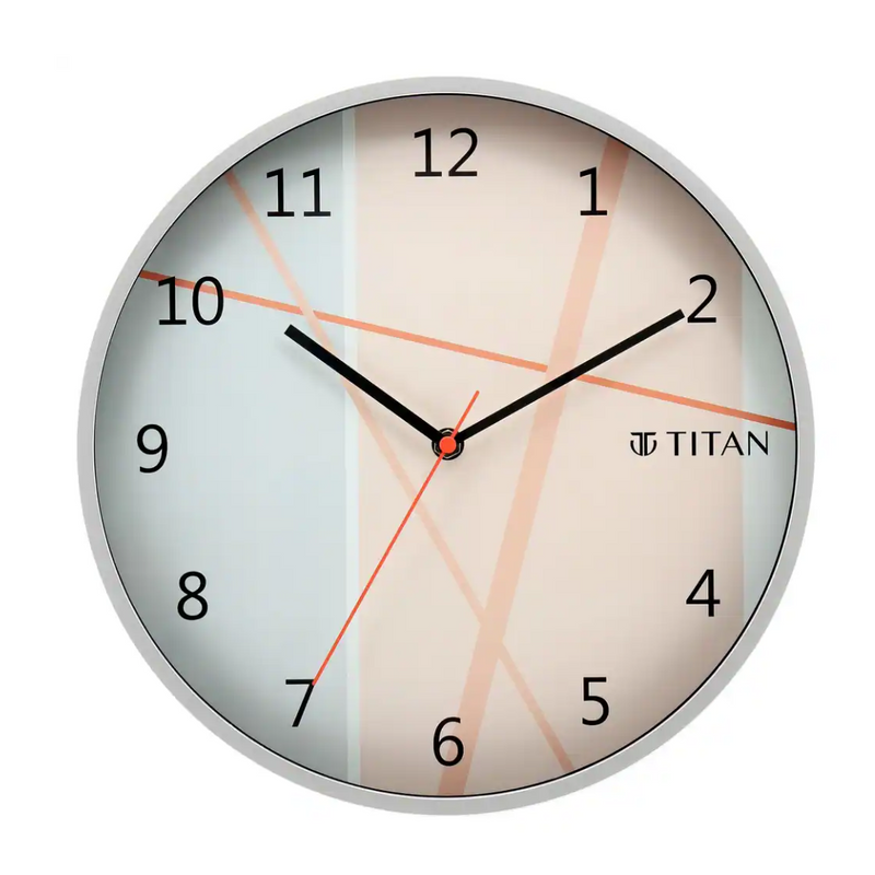 Titan Trendy & Modern looking Multi-coloured Dial Wall Clock Inspired from Cherry Blossom - W0062PA01 - KRISHNA WATCH COMPANY