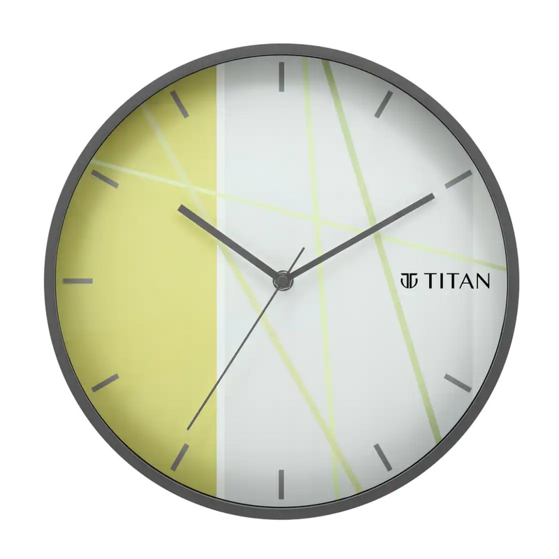 Titan Trendy & Modern looking Multi-coloured Dial Wall Clock Inspired from Bamboo Shoots - 30.5 cm x 30.5 cm (Medium) W0062PA02 - KRISHNA WATCH COMPANY