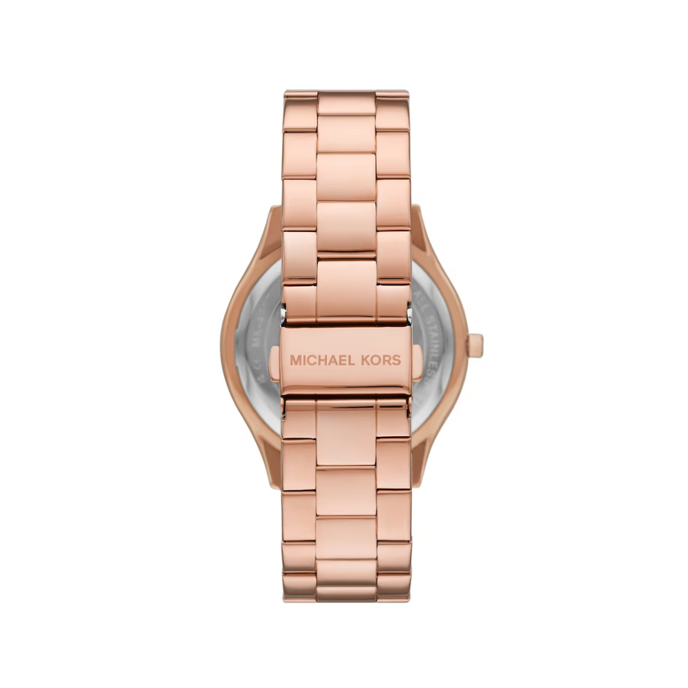 Michael Kors Ladies' Slim Runway Rose Tone Bracelet Watch MK4733 - KRISHNA WATCH COMPANY