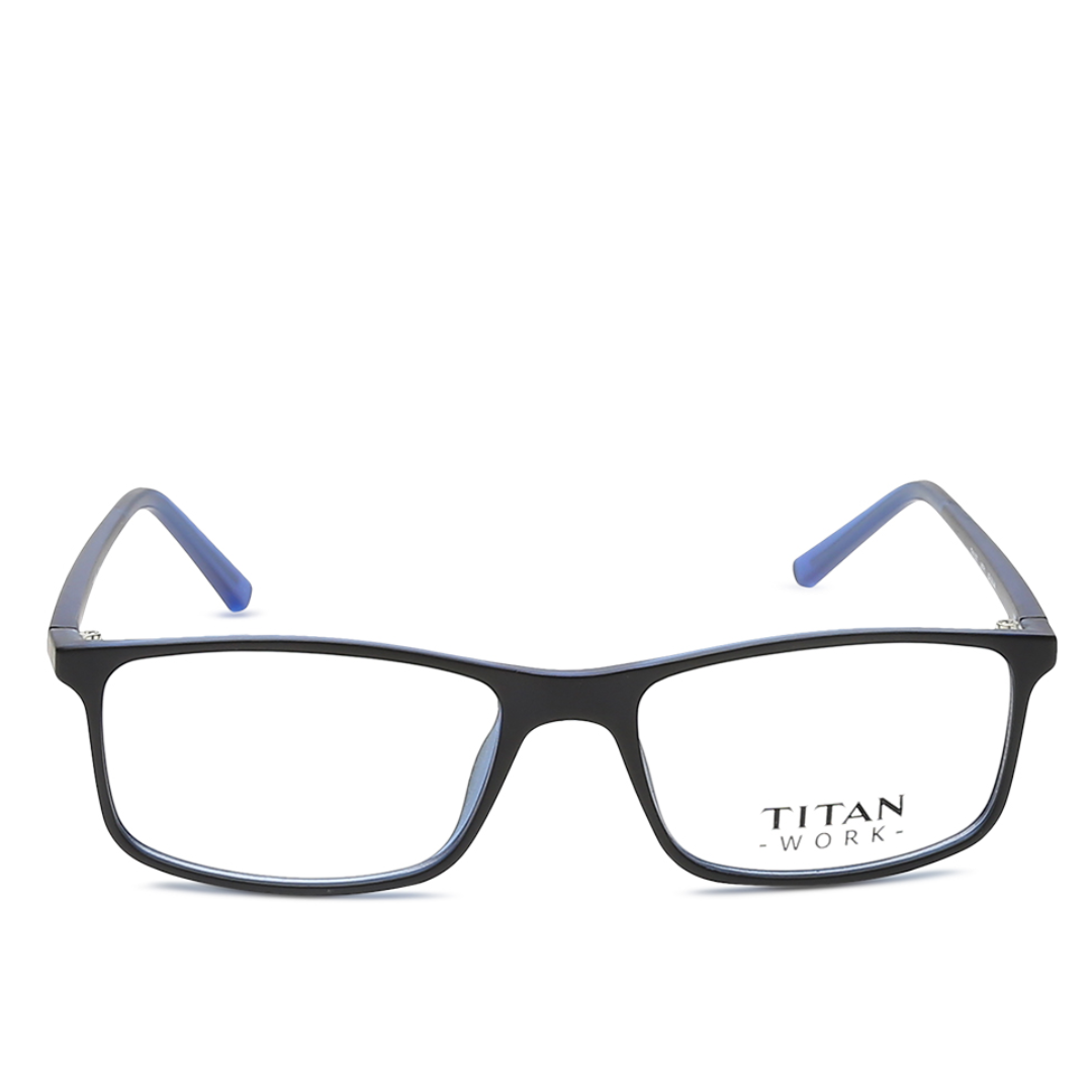 Blue Rectangle Rimmed Eyeglasses TI1037MFP - KRISHNA WATCH COMPANY
