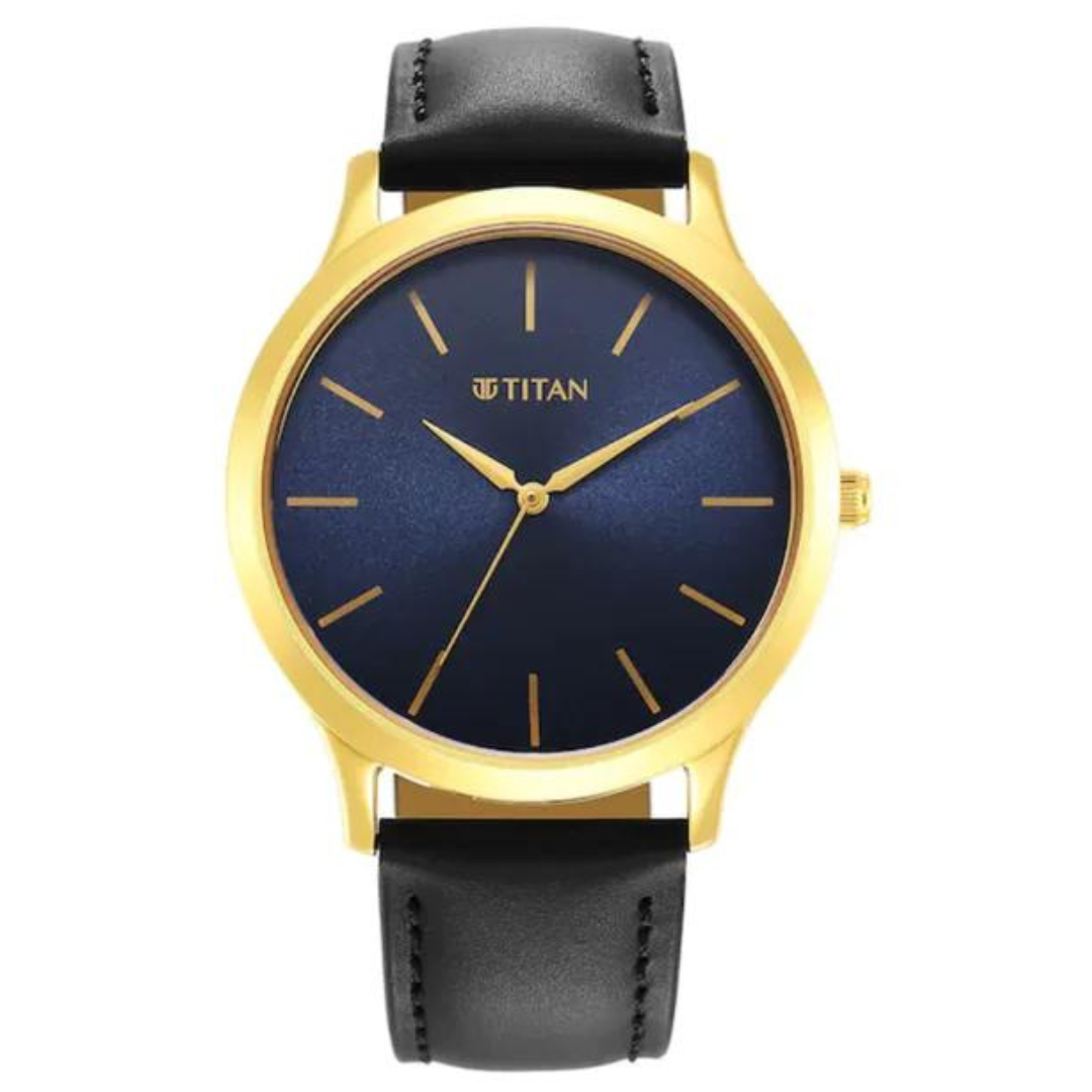 TITAN Karishma Radiance Blue Dial Analog Watch NT1825YL05 - KRISHNA WATCH COMPANY