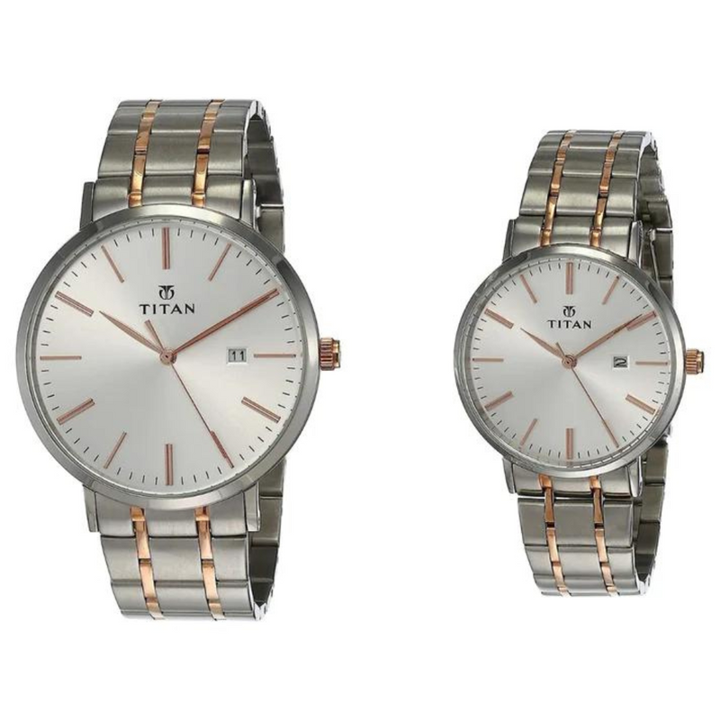 TITAN Silver Dial Stainless Steel Strap Watch 9400294202KM01 / NS9400294202KM01P - KRISHNA WATCH COMPANY