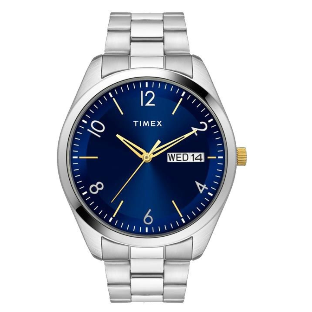 TIMEX PRESTIGE Silver Tone Mens Watch TWTG10402 - KRISHNA WATCH COMPANY