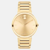 Movado Bold Male Yellow Analog Stainless Steel Watch - 3601081