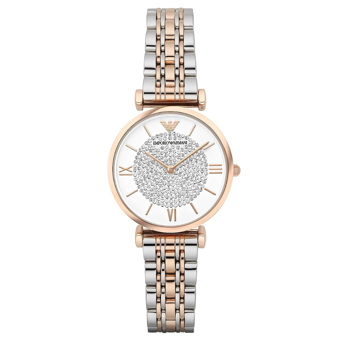 Emporio Armani Women's Two-Hand Two-Tone - AR1926 - KRISHNA WATCH COMPANY