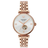 Emporio Armani Gianni T-bar Analog Silver Dial Women's Watch-AR60023