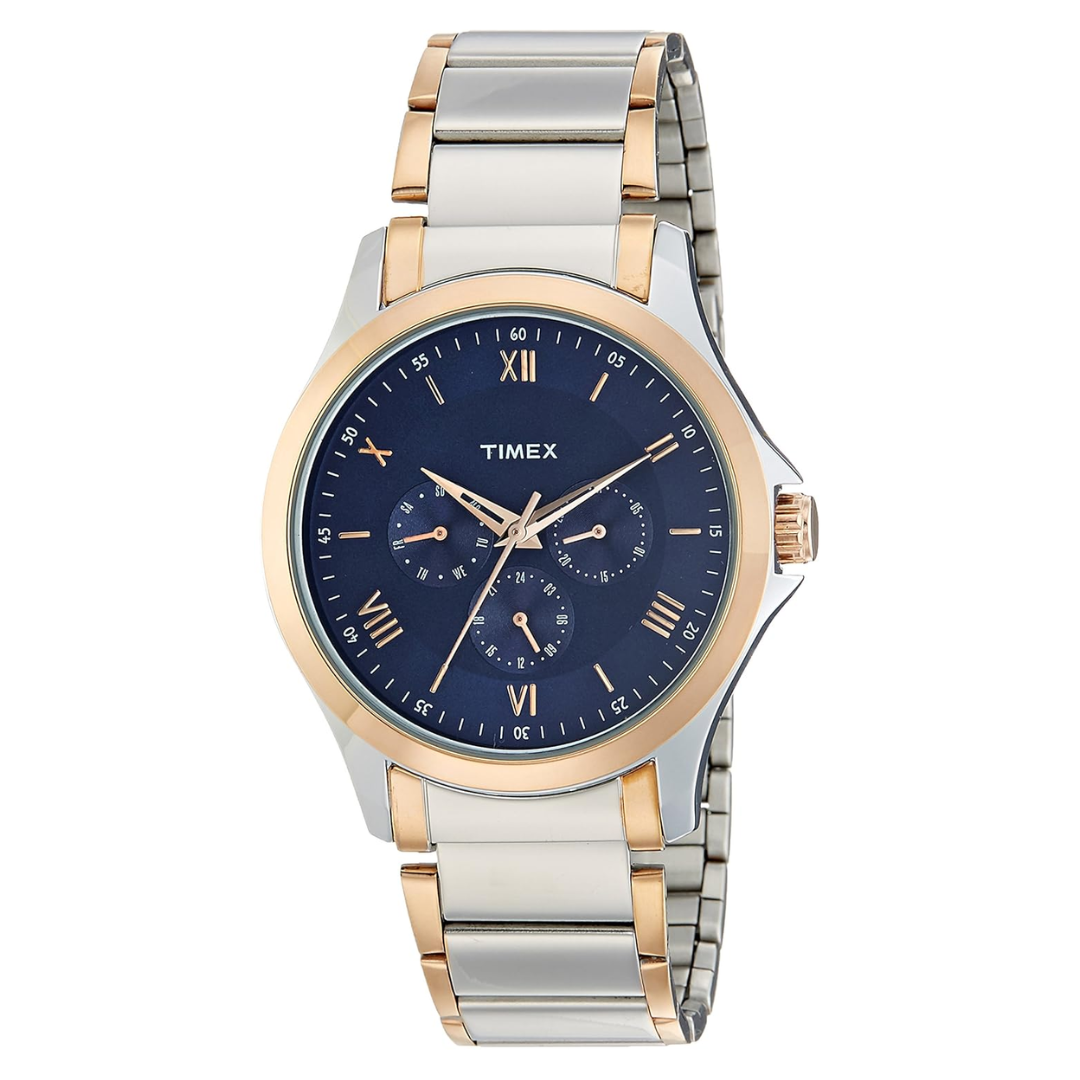 TIMEX Everyday Formals Analog Blue Dial Men's Watch - TW000X118 - KRISHNA WATCH COMPANY