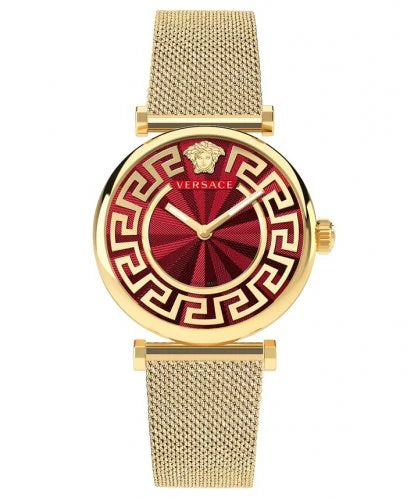 Versace Ladies Watch Lady 35mm Red Milanese Bracelet - VE1CA0523