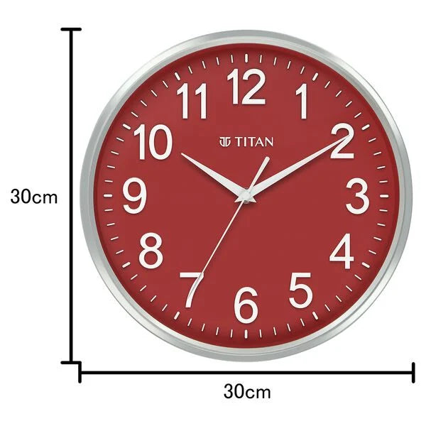 TITAN WALL CLOCK Classic Colours Peach - W0001PA04A - KRISHNA WATCH COMPANY