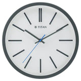 Titan Contemporary White Wall Clock with Silent Sweep Technology 30.5 cm x 30.5 cm (Medium) NBW0002PA01 - KRISHNA WATCH COMPANY