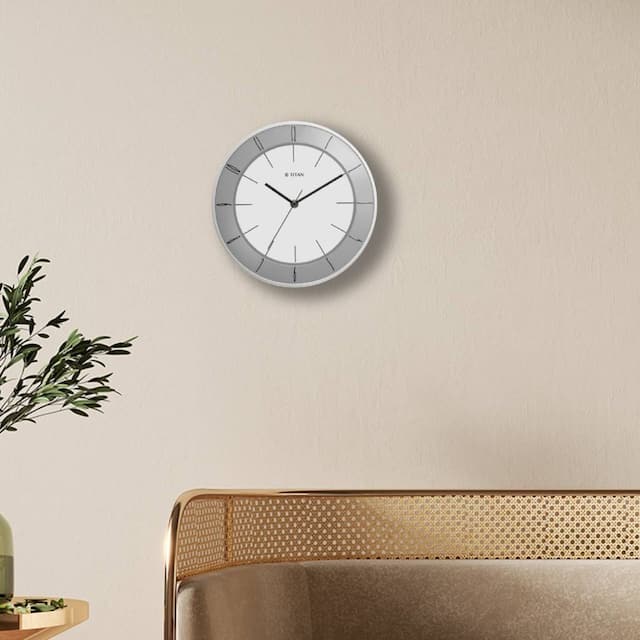 Classic White Dial Color Silent Sweep Technology - 27 cm X 27 cm (Small) NSW0010PA02 - KRISHNA WATCH COMPANY