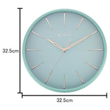 Titan WALL CLOCK Peacock Green Wall Clock in a Matte Finish with a Textured Dial - W0013PA02 - KRISHNA WATCH COMPANY