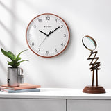 Titan WALL CLOCK Metallic White Wall Clock with Domed Glass - W0022MA01A - KRISHNA WATCH COMPANY