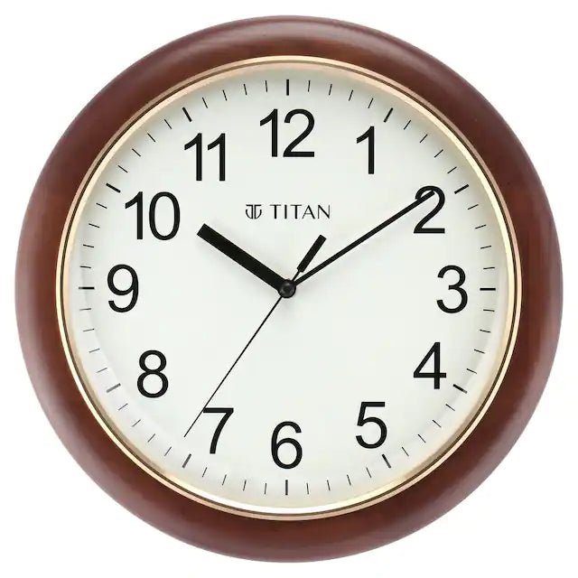 Titan Classic White Dial Brown Color Silent Sweep Technology - W0053WA01 - KRISHNA WATCH COMPANY