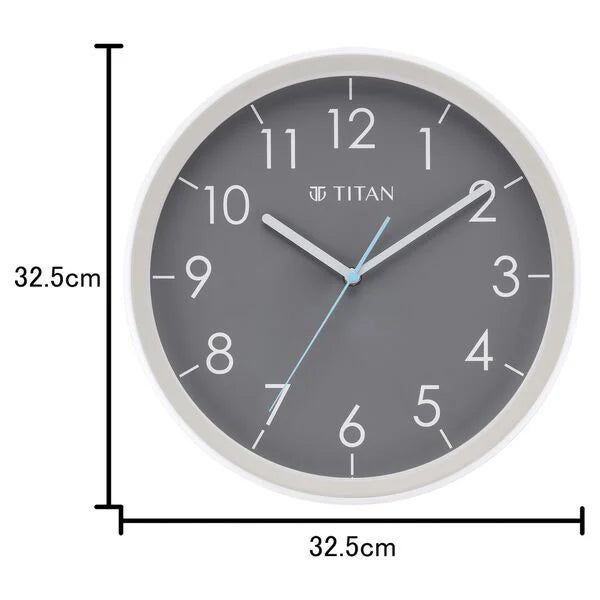 Titan WALL CLOCK Color Silent Sweep Technology - W0055PA03 - KRISHNA WATCH COMPANY