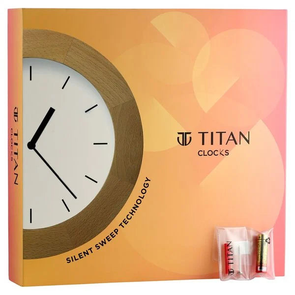 Titan WALL CLOCK Color Silent Sweep Technology - W0055PA03 - KRISHNA WATCH COMPANY