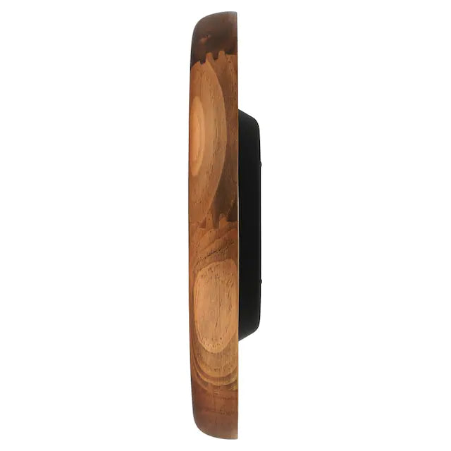 TITAN WALL CLOCK Wooden Wall Clock with White Dial and Silent Sweep - W0064WA01 - KRISHNA WATCH COMPANY